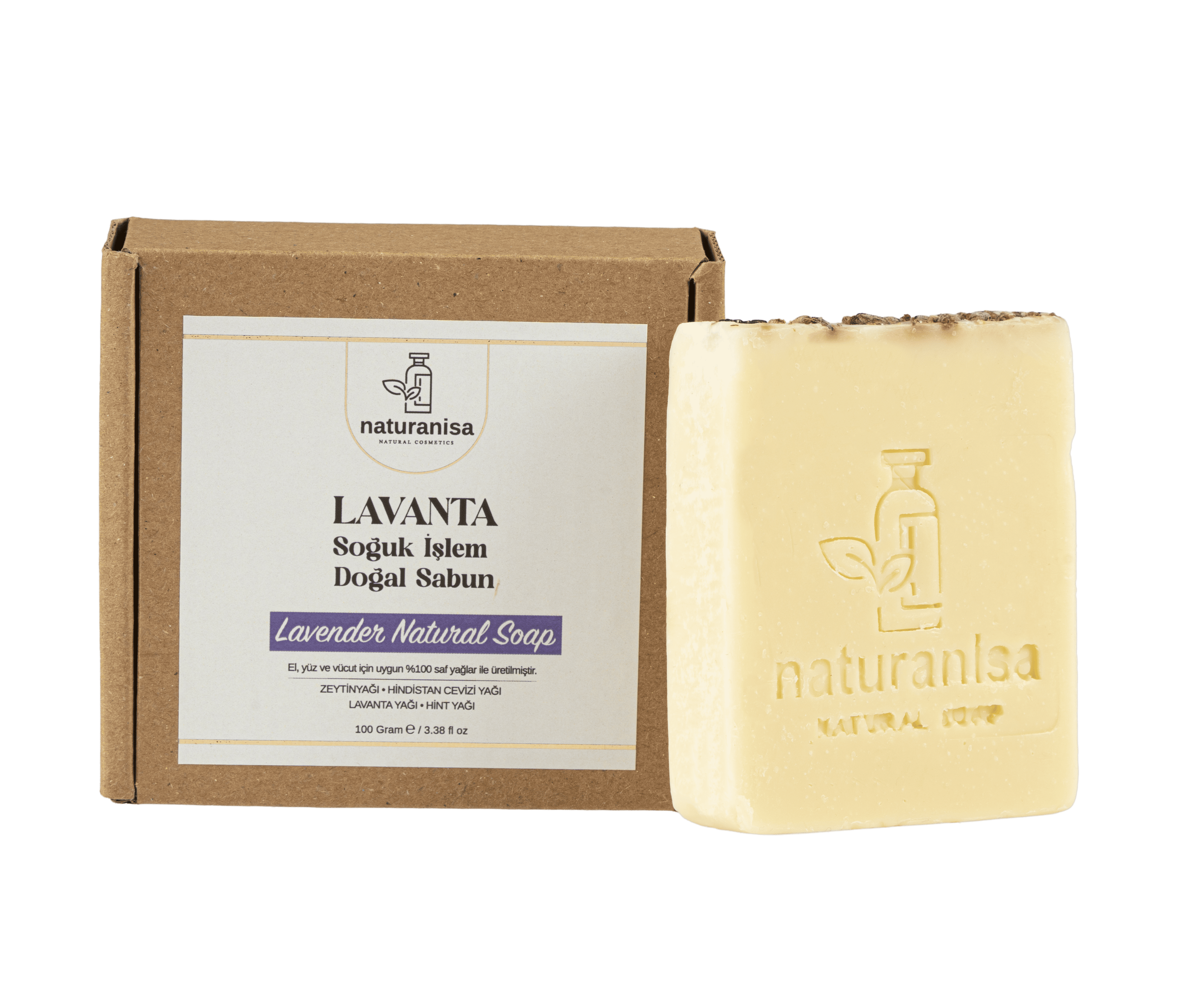 Naturanisa Lavanta Soğuk Işlem Doğal Sabun görsel 1